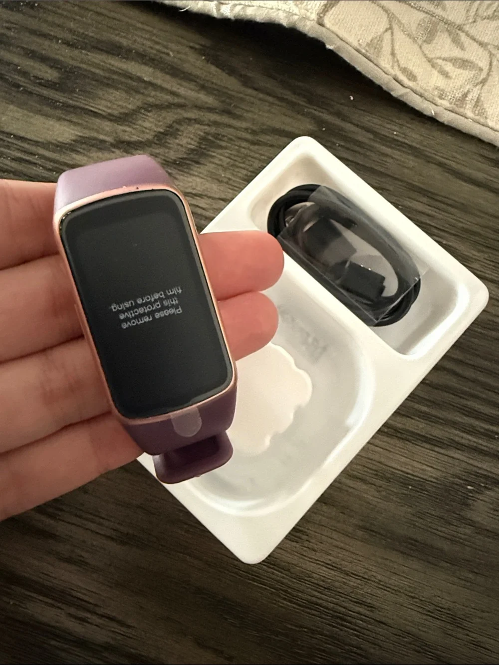 Pink Smart Watch - Fitness Tracker with Color Display
